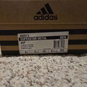 Adidas Superstar Metal Unisex 8 1/2